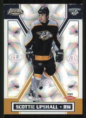 2002-03 Pacific Exclusive #183 Scottie Upshall RC Nashville Predators